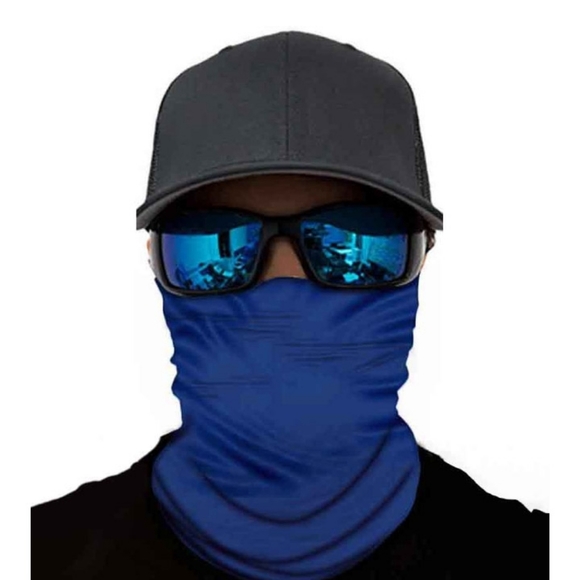 Accessories Solid Blue Neck Gaiter Ski Mask Face Mouth Cover Poshmark